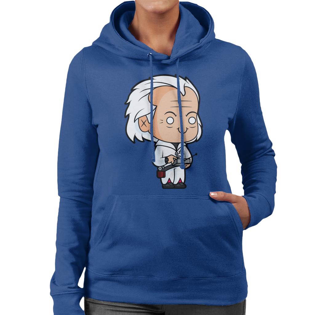 Back to the Future Dr Emmett Brown Kawaii Women's Hooded Sweatshirt-ALL + EVERY