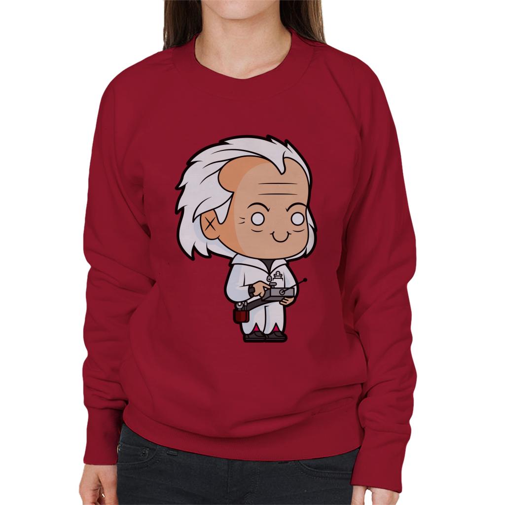 Back to the Future Dr Emmett Brown Kawaii Women's Sweatshirt-ALL + EVERY