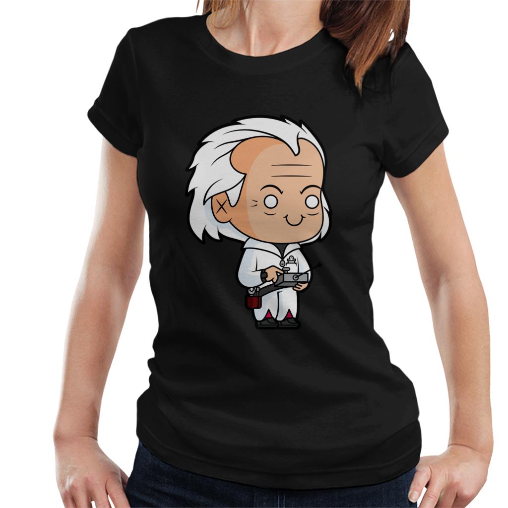 Back to the Future Dr Emmett Brown Kawaii Women's T-Shirt-ALL + EVERY