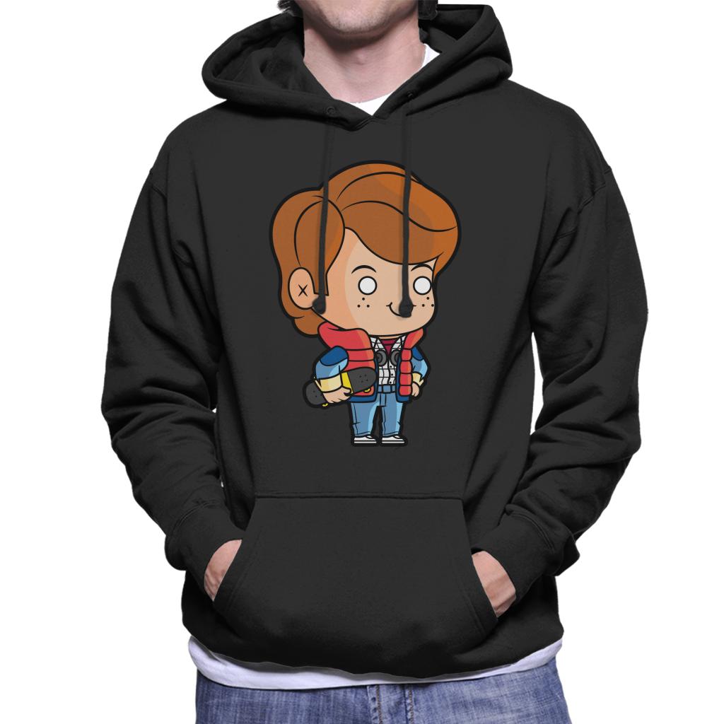 Back to the Future Marty Mcfly Kawaii Men's Hooded Sweatshirt-ALL + EVERY