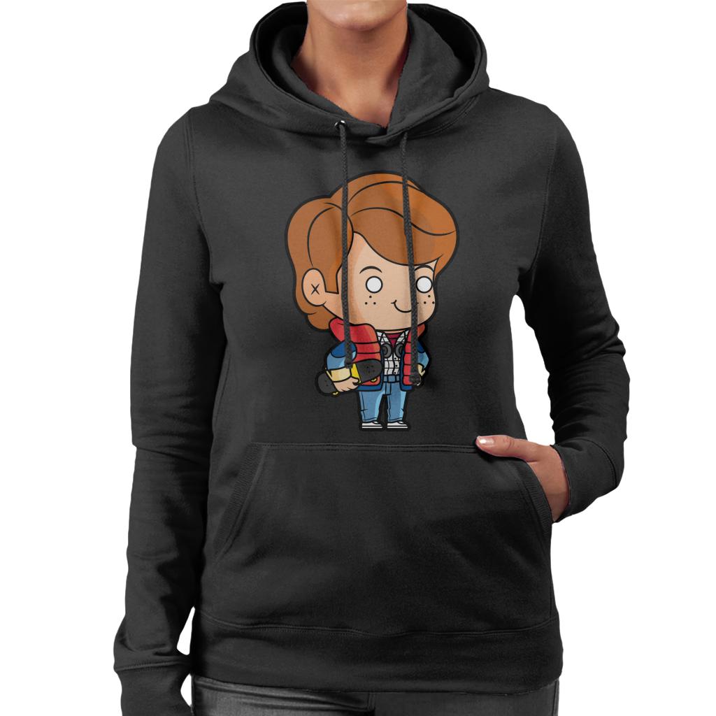 Back to the Future Marty Mcfly Kawaii Women's Hooded Sweatshirt-ALL + EVERY