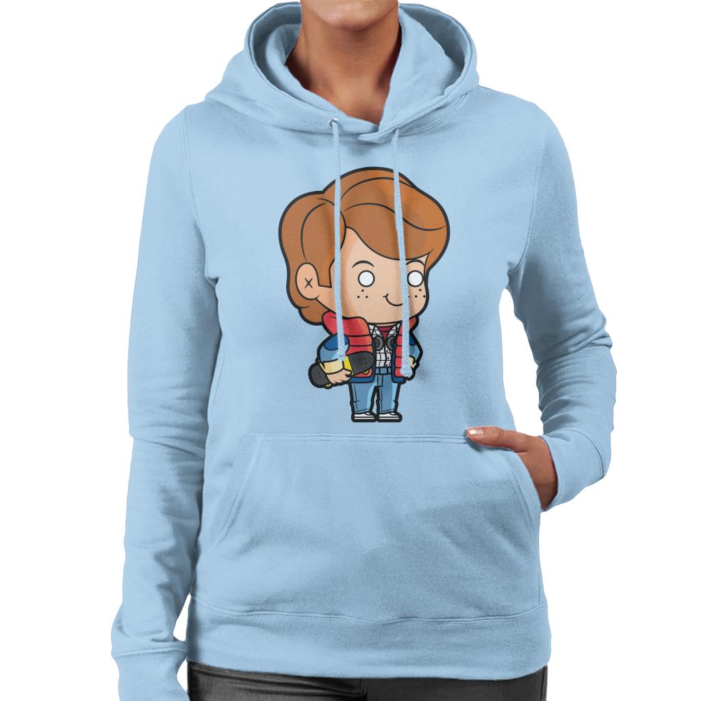 Back to the Future Marty Mcfly Kawaii Women's Hooded Sweatshirt-ALL + EVERY