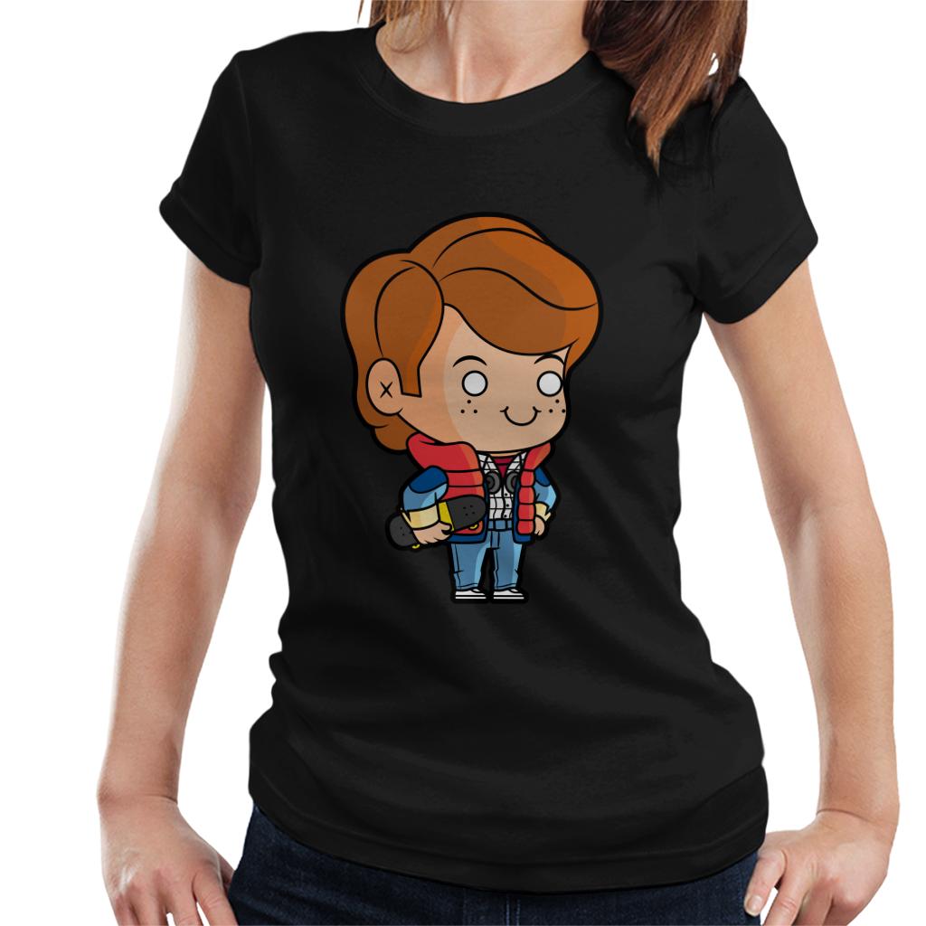 Back to the Future Marty Mcfly Kawaii Women's T-Shirt-ALL + EVERY