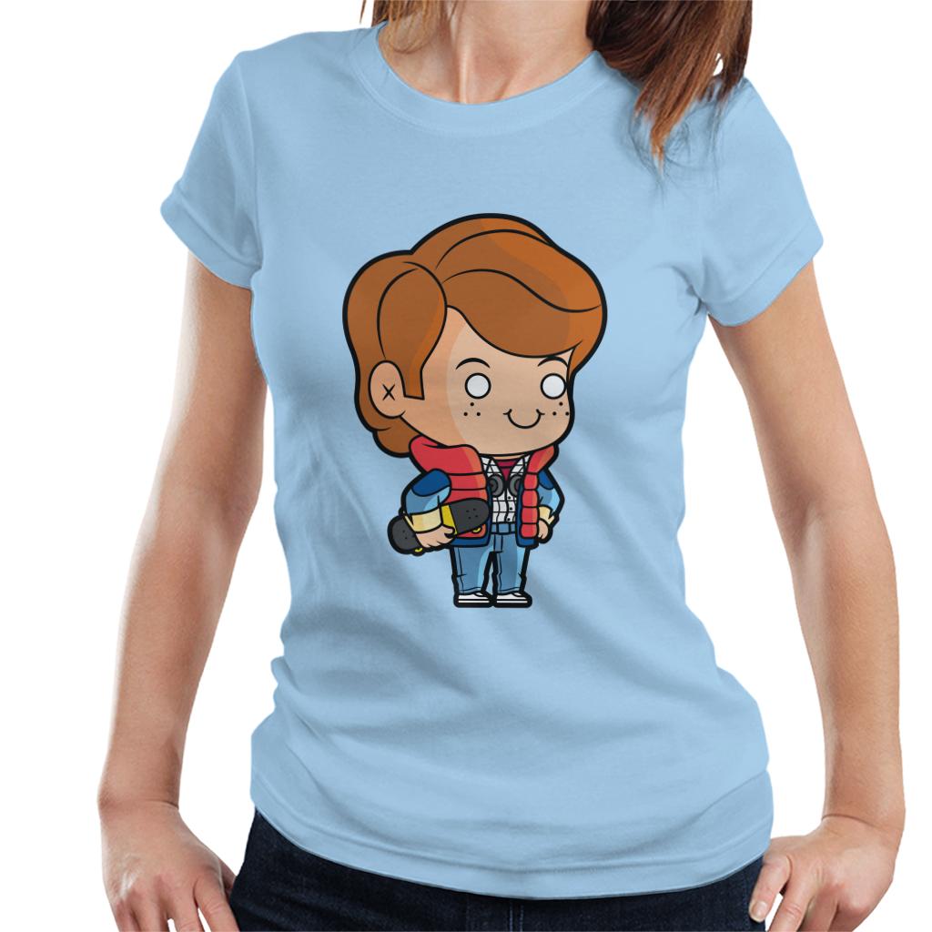 Back to the Future Marty Mcfly Kawaii Women's T-Shirt-ALL + EVERY