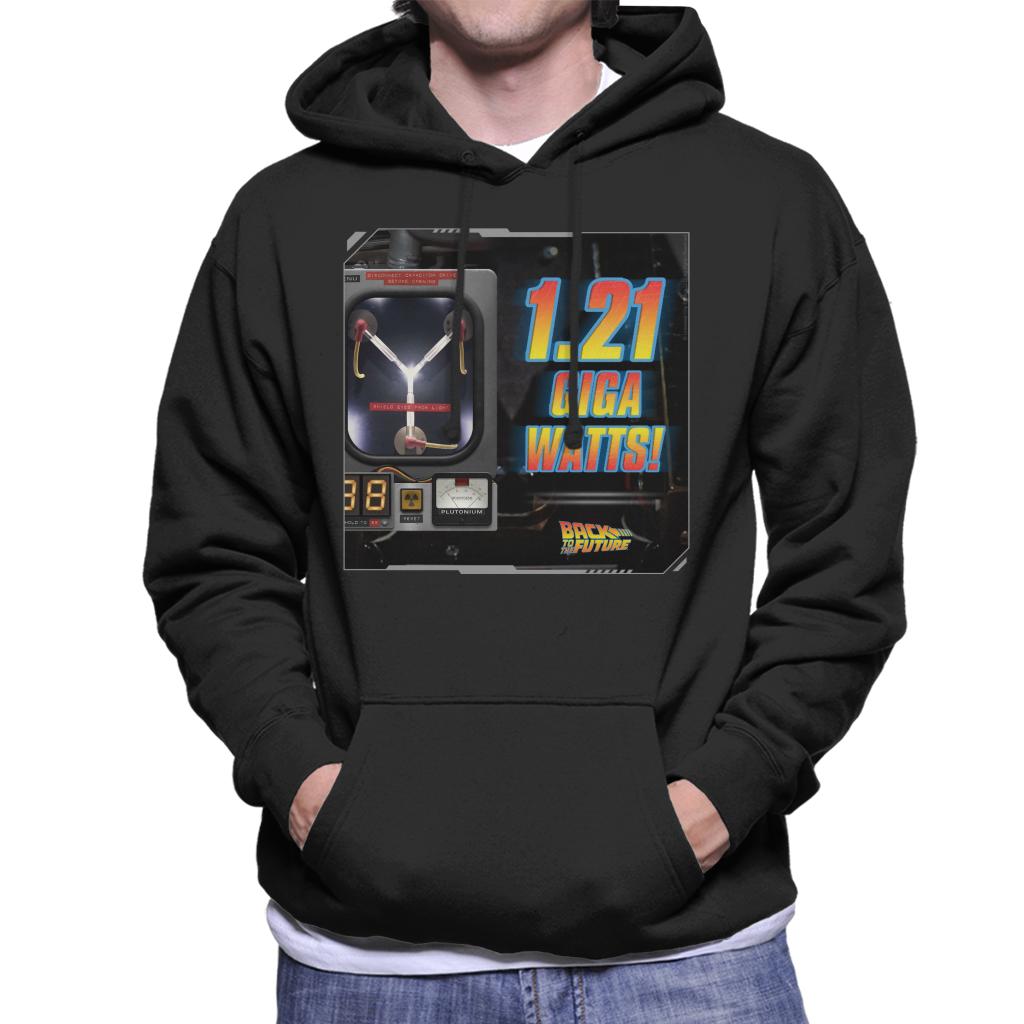 Back to the Future 121 Gigawatts Men's Hooded Sweatshirt-ALL + EVERY