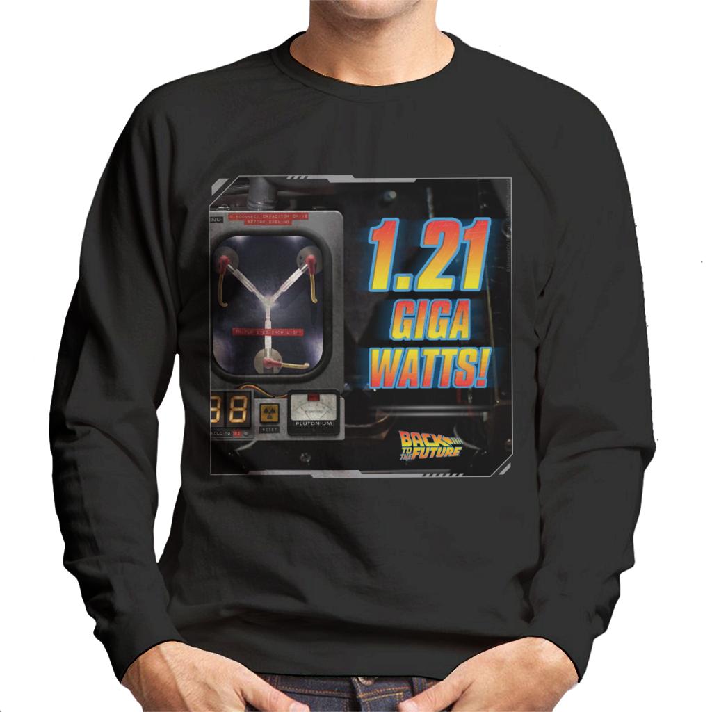 Back to the Future 121 Gigawatts Men's Sweatshirt-ALL + EVERY