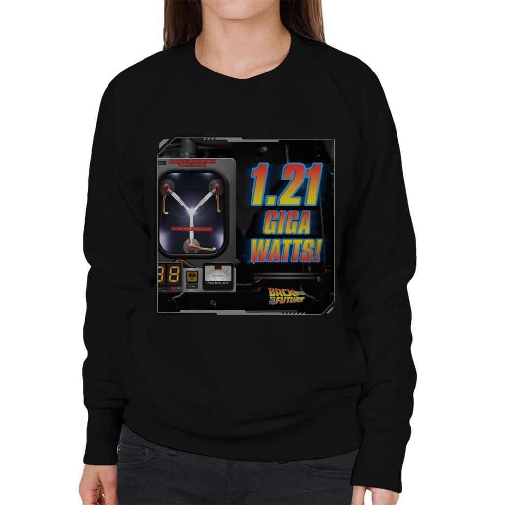 Back to the Future 121 Gigawatts Women's Sweatshirt-ALL + EVERY