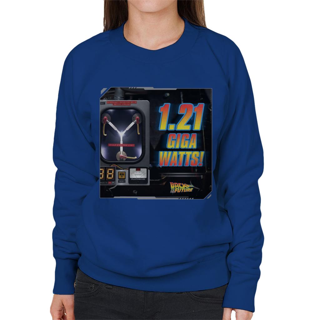 Back to the Future 121 Gigawatts Women's Sweatshirt-ALL + EVERY