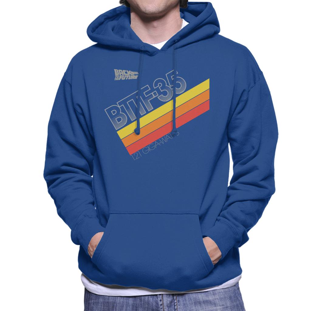 Back to the Future 35th Anniversary 121 Gigawatts Men's Hooded Sweatshirt-ALL + EVERY