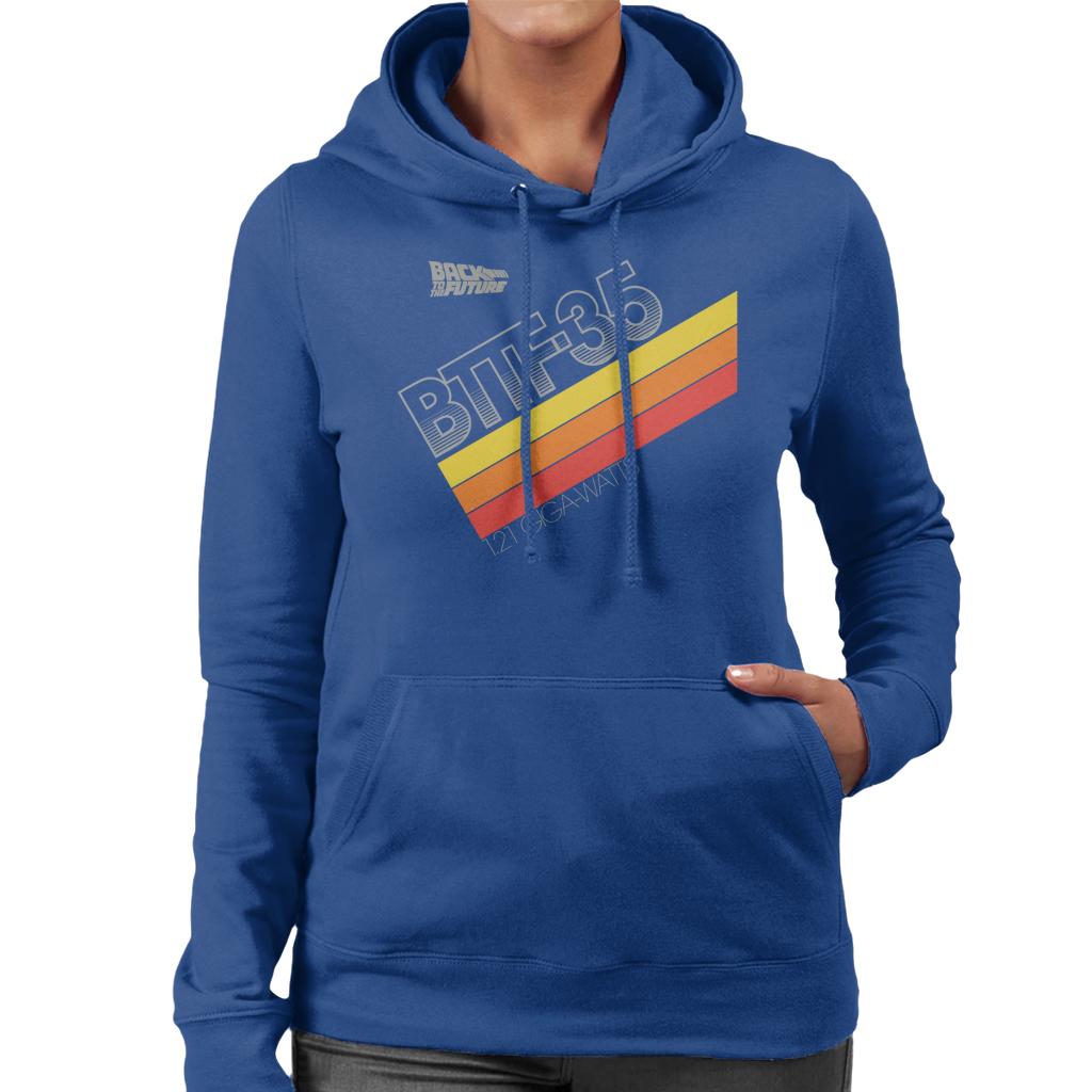 Back to the Future 35th Anniversary 121 Gigawatts Women's Hooded Sweatshirt-ALL + EVERY