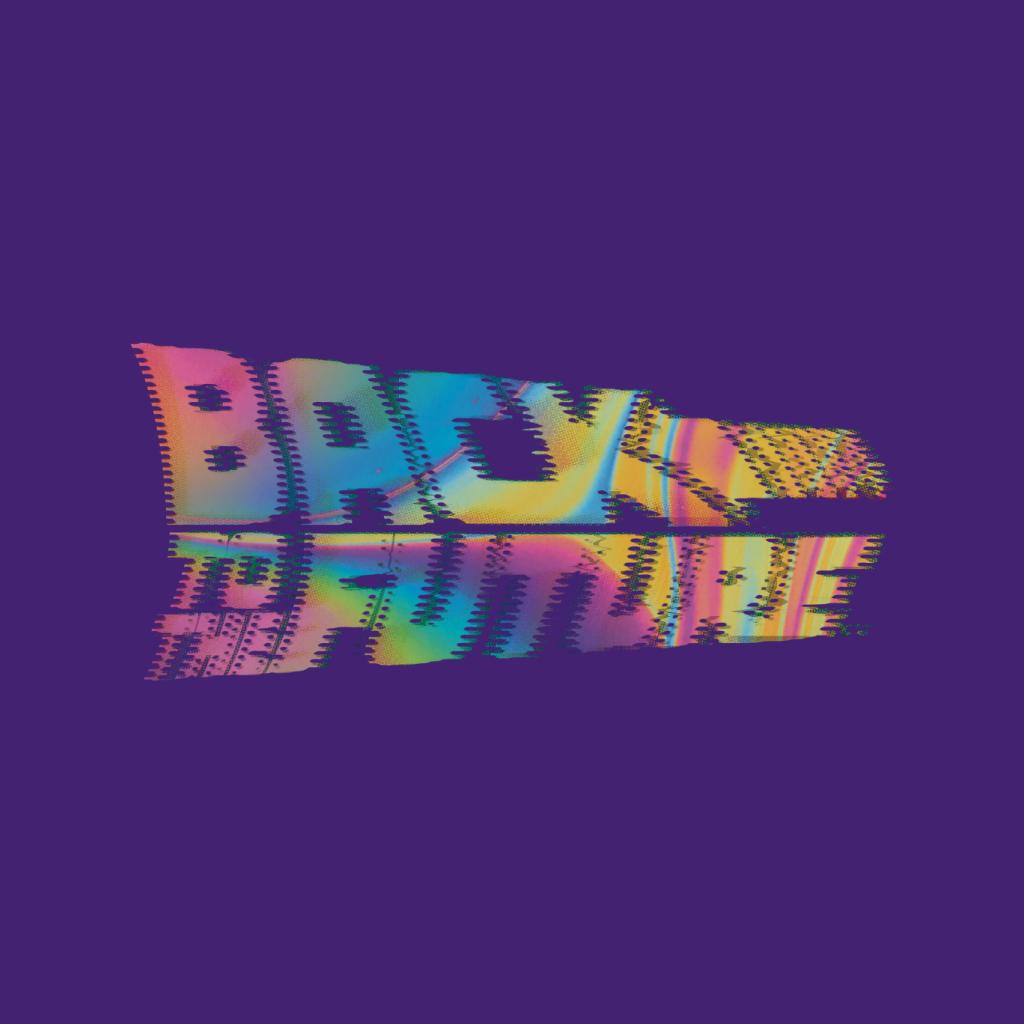 Back to the Future Logo Psychedelic Blur Women's T-Shirt-ALL + EVERY