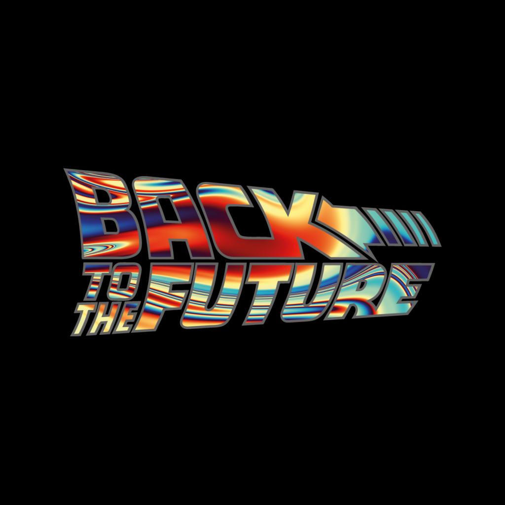 Back to the Future Psychedelic Logo Men's T-Shirt-ALL + EVERY