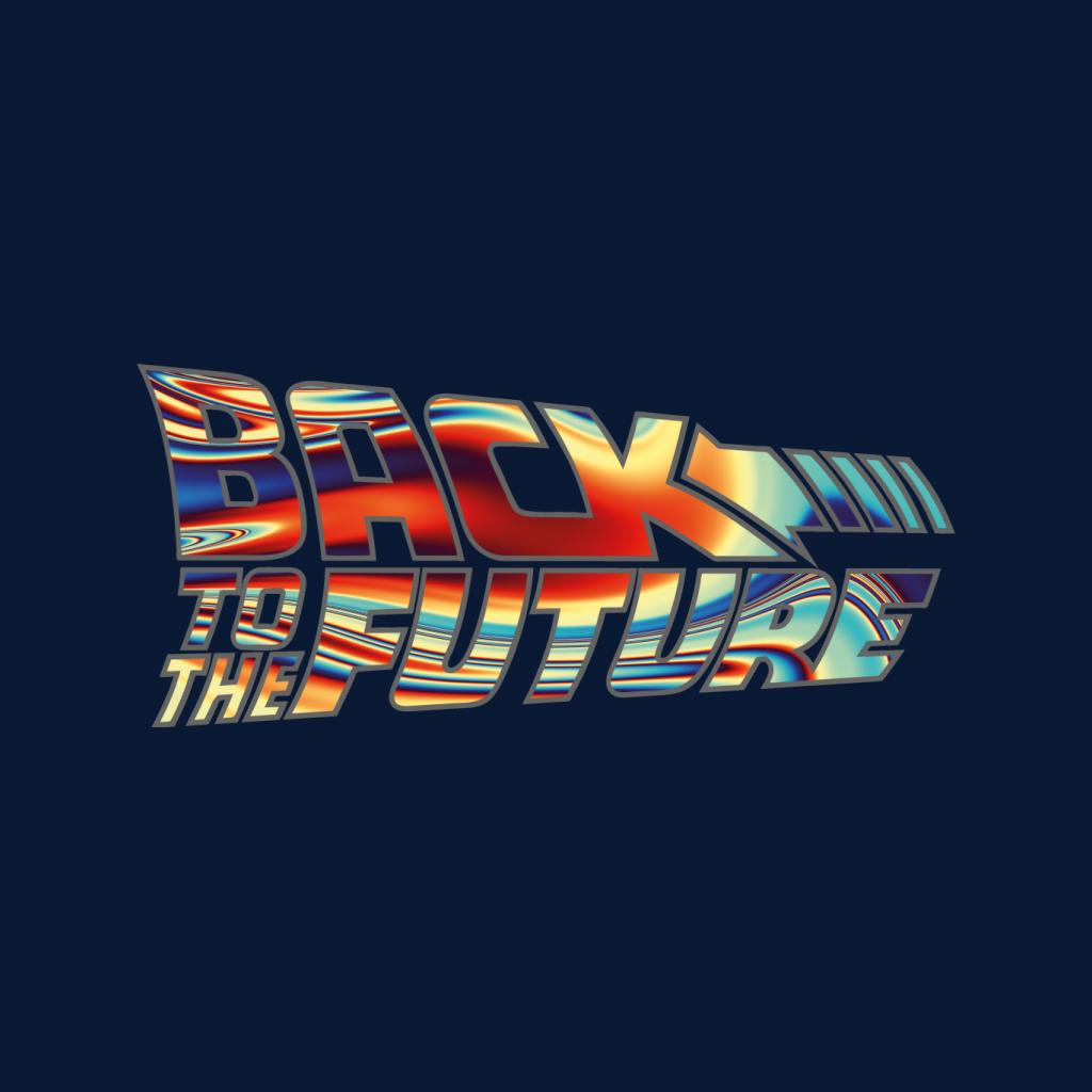 Back to the Future Psychedelic Logo Men's T-Shirt-ALL + EVERY