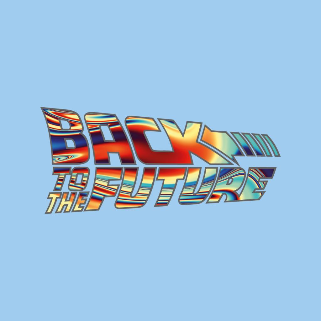 Back to the Future Psychedelic Logo Men's T-Shirt-ALL + EVERY