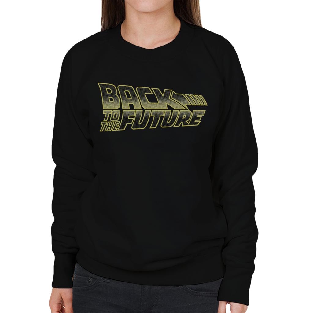 Back to the Future Gold Logo Women's Sweatshirt-ALL + EVERY