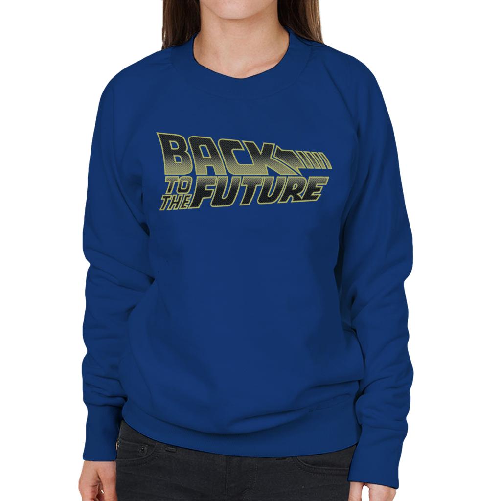 Back to the Future Gold Logo Women's Sweatshirt-ALL + EVERY