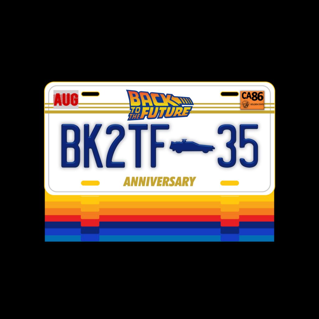 Back to the Future 35th Anniversary License Plate Design Women's Hooded Sweatshirt-ALL + EVERY