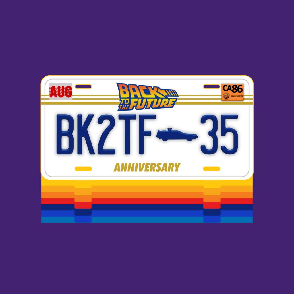 Back to the Future 35th Anniversary License Plate Design Women's T-Shirt-ALL + EVERY