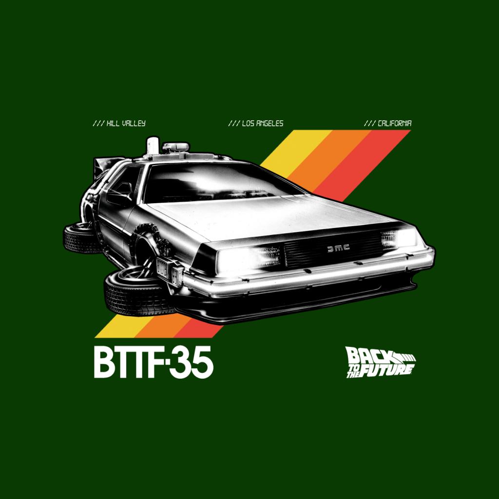 Back to the Future 35th Anniversary Delorean Men's T-Shirt-ALL + EVERY