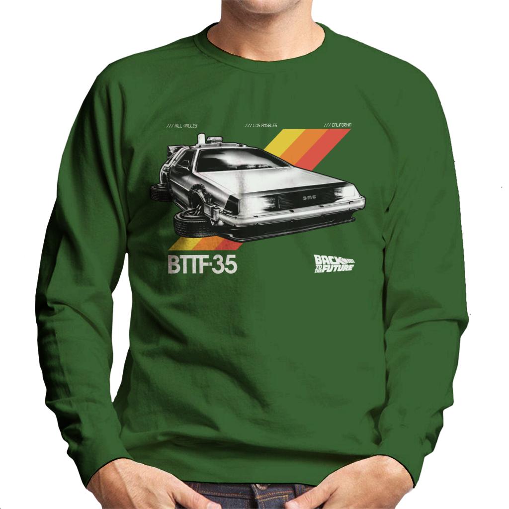 Back to the Future 35th Anniversary Delorean Men's Sweatshirt-ALL + EVERY