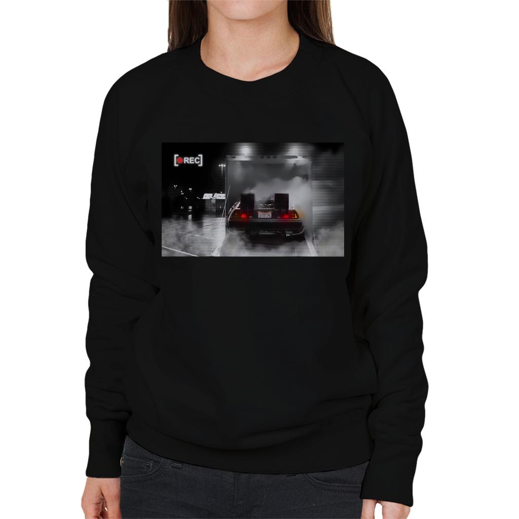 Back to the Future Delorean Rec Women's Sweatshirt-ALL + EVERY