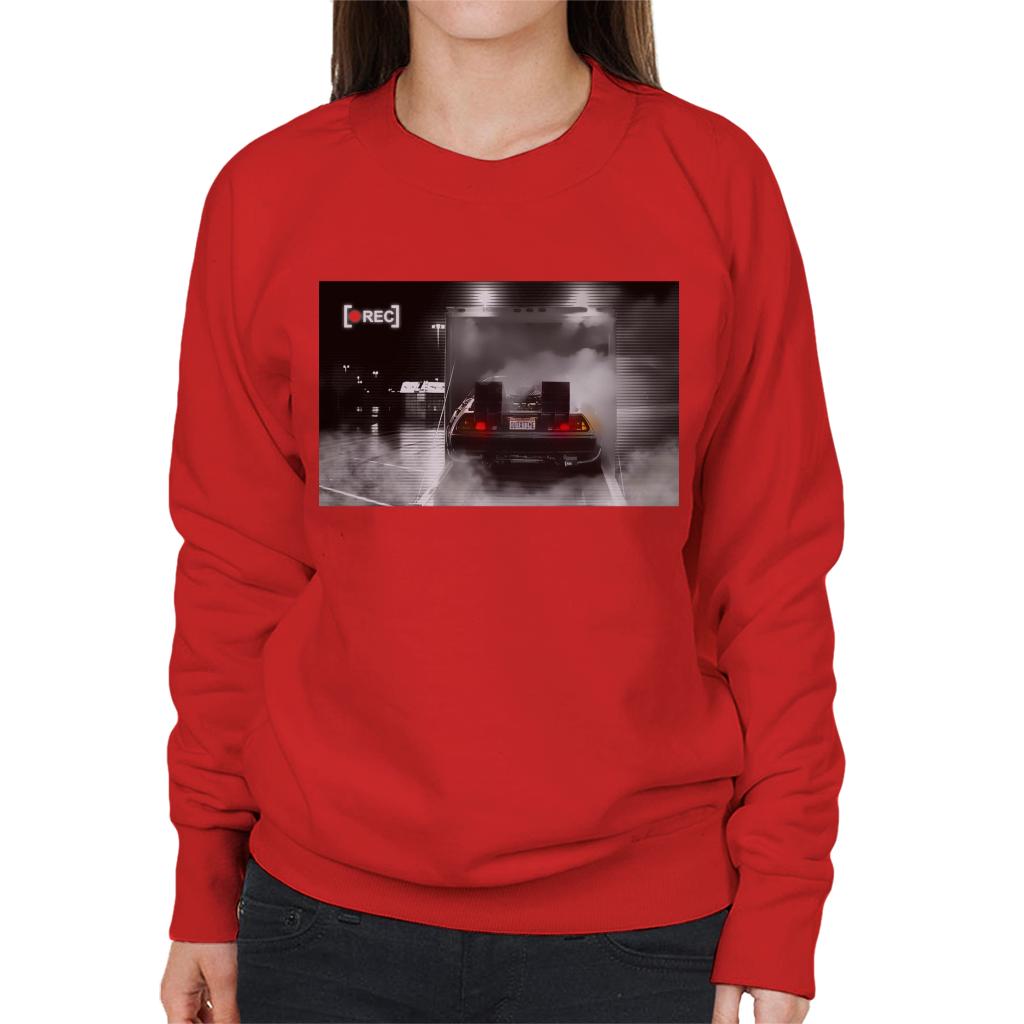 Back to the Future Delorean Rec Women's Sweatshirt-ALL + EVERY