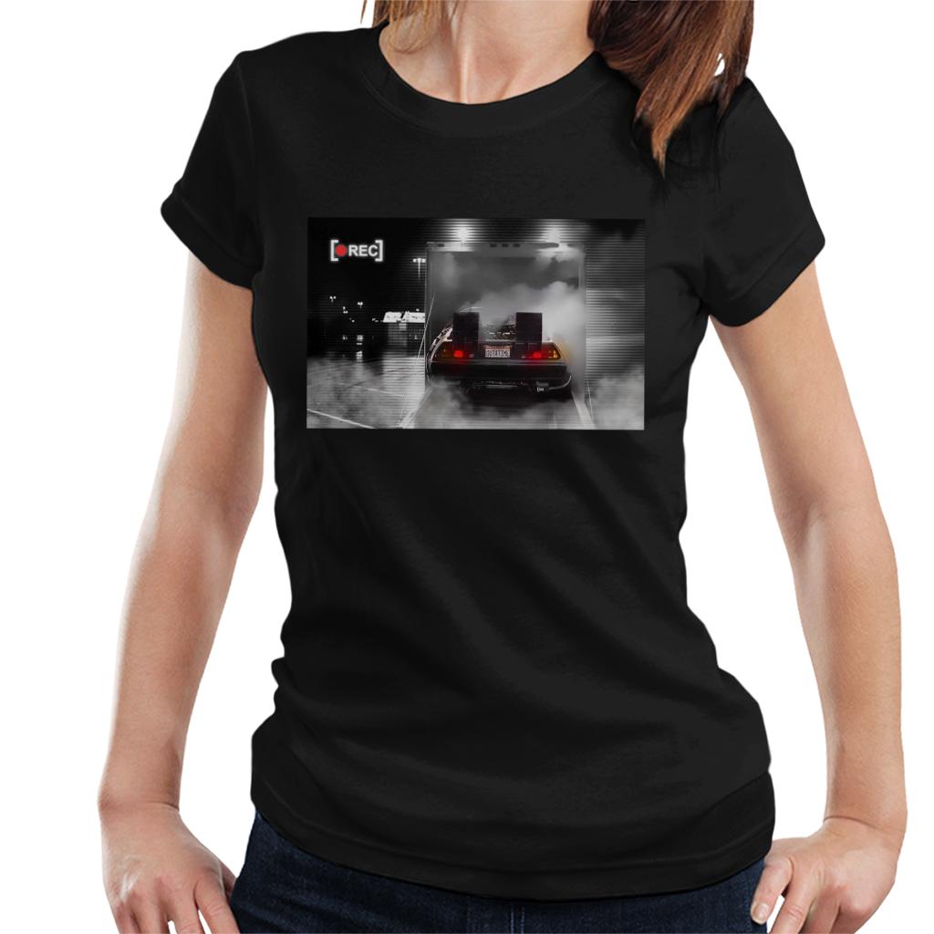 Back to the Future Delorean Rec Women's T-Shirt-ALL + EVERY