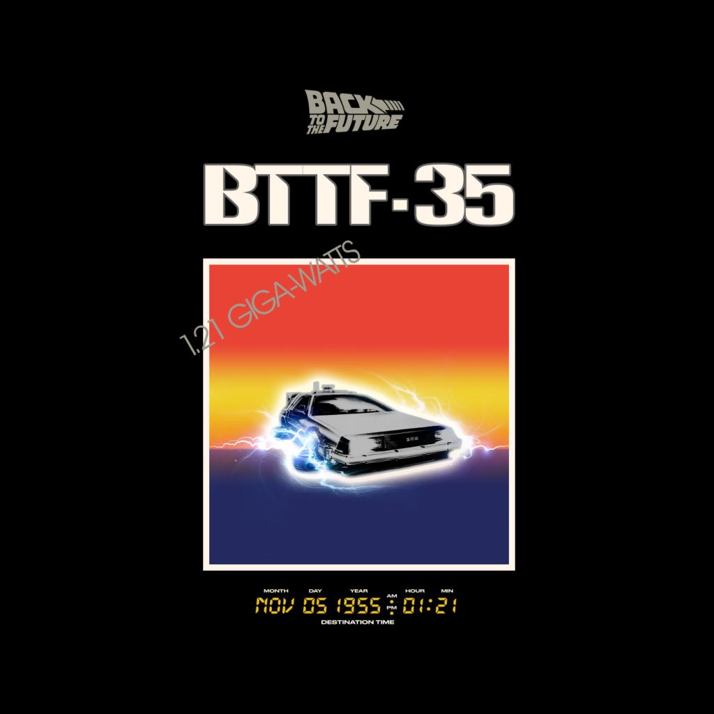 Back to the Future 35th Anniversary Sunset Men's Sweatshirt-ALL + EVERY