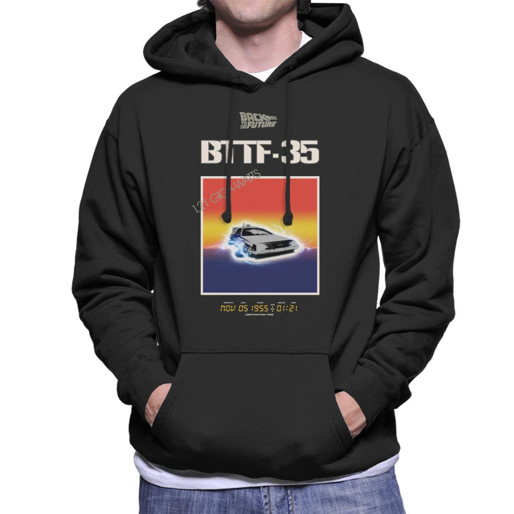 Back to the Future 35th Anniversary Sunset Men's Hooded Sweatshirt-ALL + EVERY