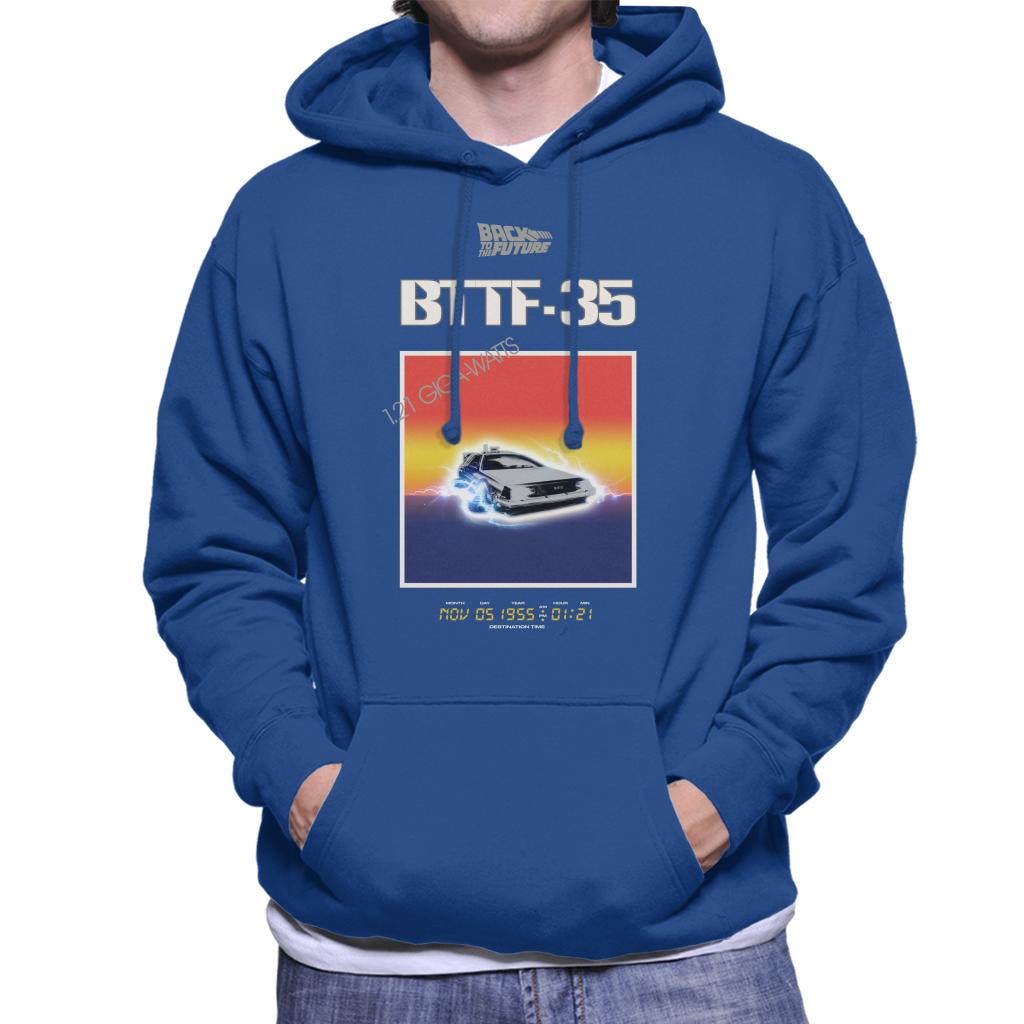 Back to the Future 35th Anniversary Sunset Men's Hooded Sweatshirt-ALL + EVERY