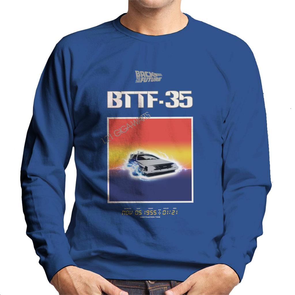 Back to the Future 35th Anniversary Sunset Men's Sweatshirt-ALL + EVERY