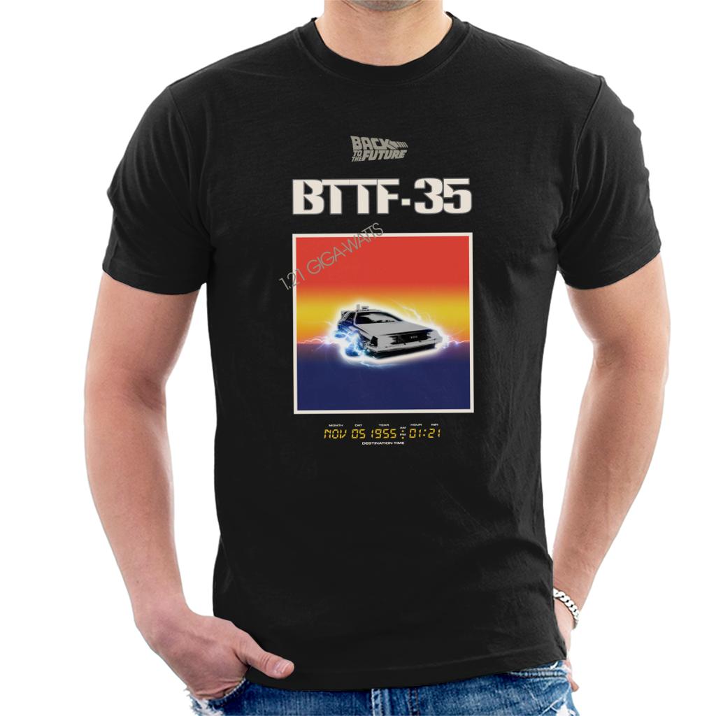 Back to the Future 35th Anniversary Sunset Men's T-Shirt-ALL + EVERY