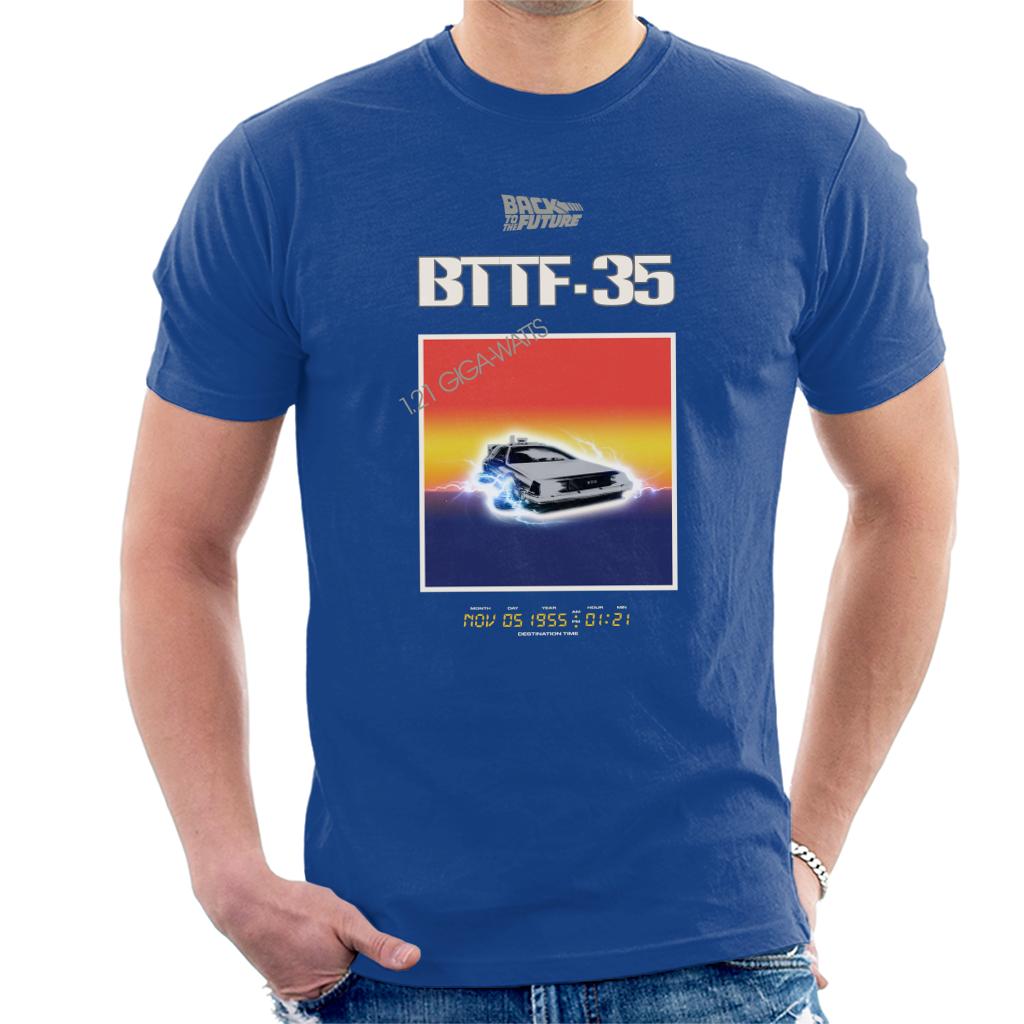 Back to the Future 35th Anniversary Sunset Men's T-Shirt-ALL + EVERY