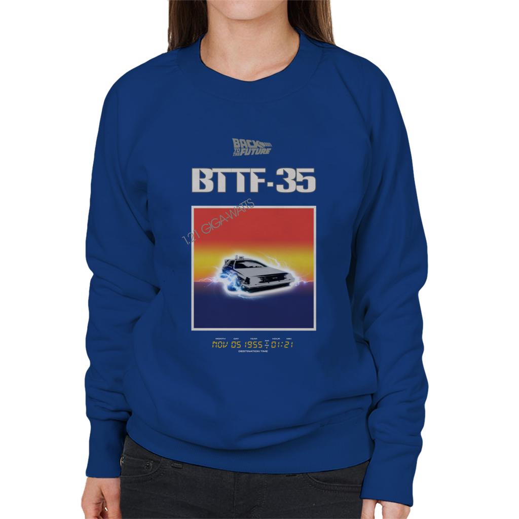 Back to the Future 35th Anniversary Sunset Women's Sweatshirt-ALL + EVERY