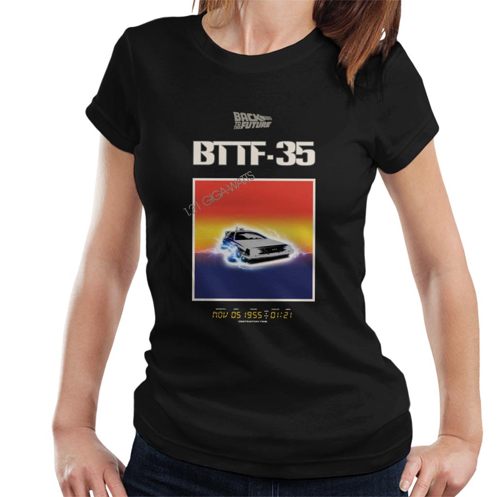 Back to the Future 35th Anniversary Sunset Women's T-Shirt-ALL + EVERY