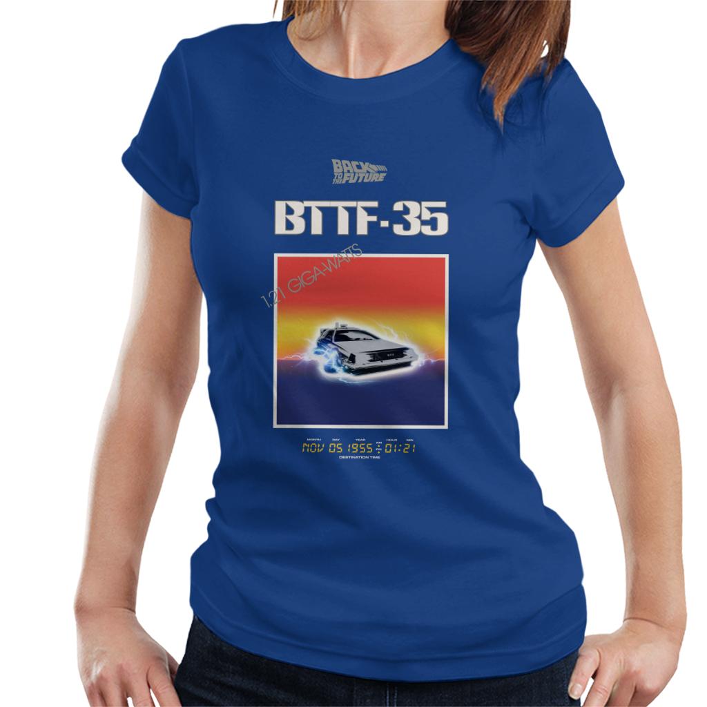 Back to the Future 35th Anniversary Sunset Women's T-Shirt-ALL + EVERY