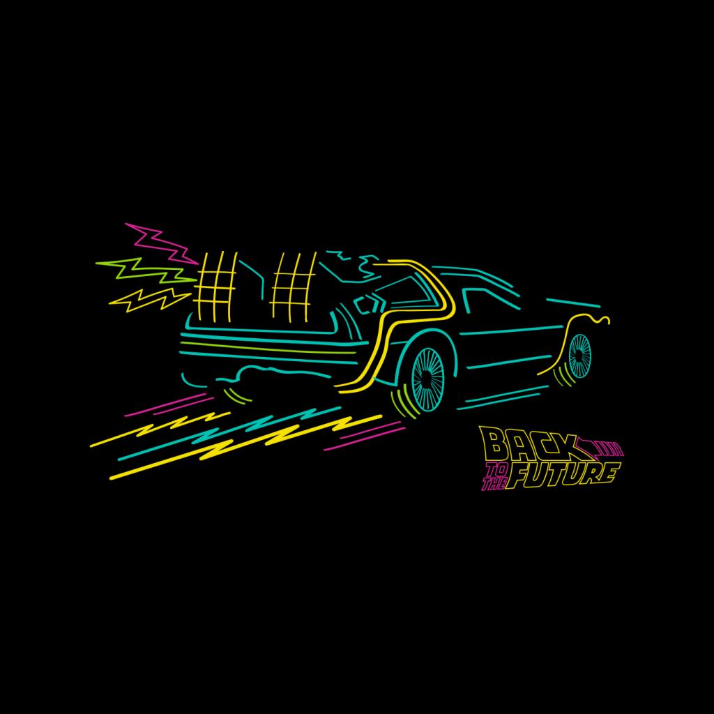Back to the Future Delorean Neon Take Off Men's Sweatshirt-ALL + EVERY