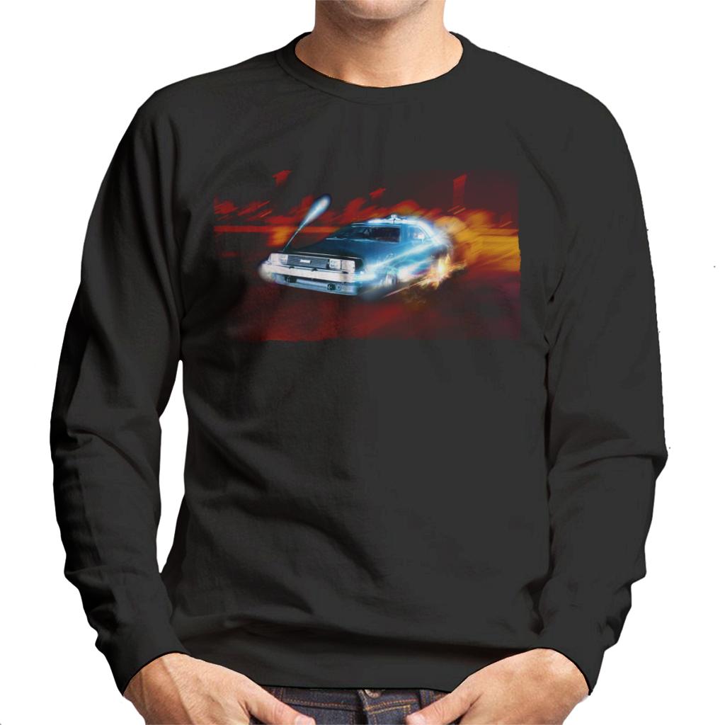 Back to the Future Delorean Electric Charged Take Off Men's Sweatshirt-ALL + EVERY