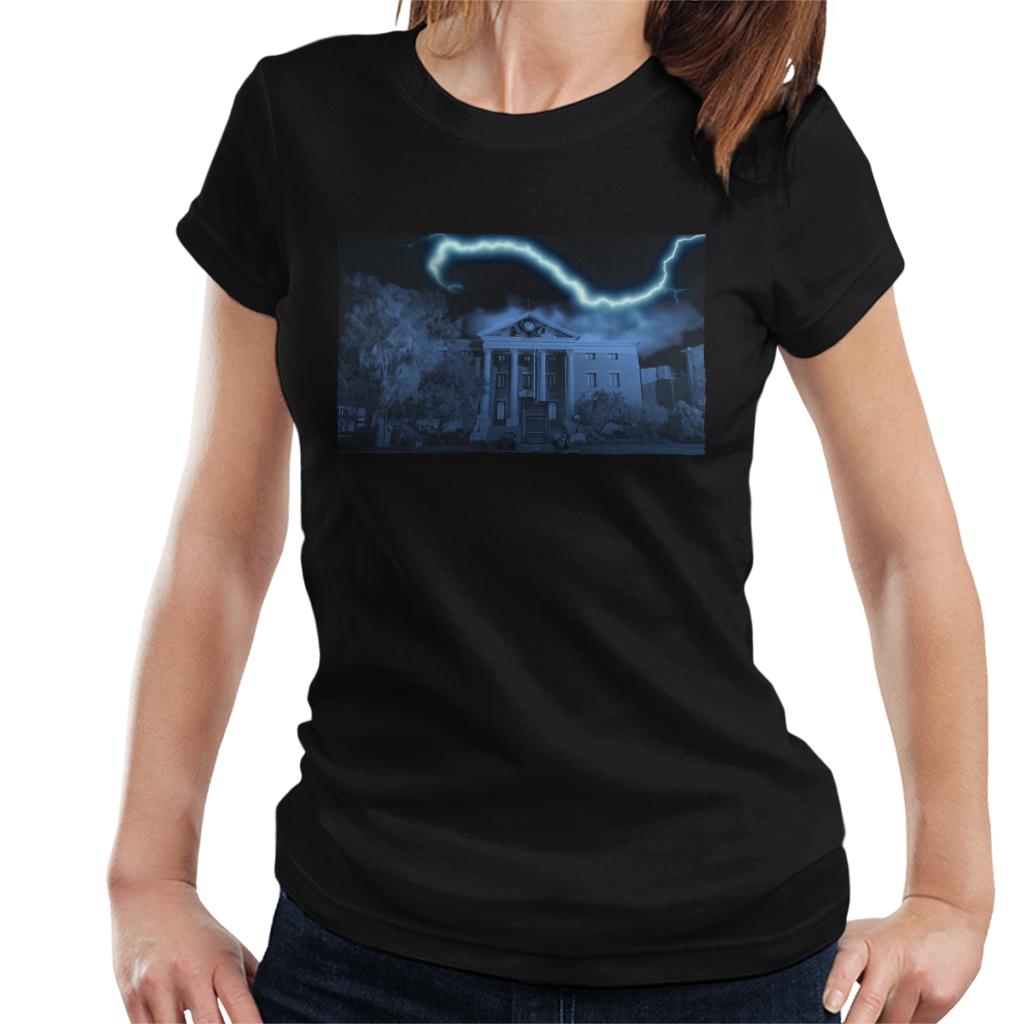 Back to the Future Hill Valley Electric Lightning Strike Women's T-Shirt-ALL + EVERY