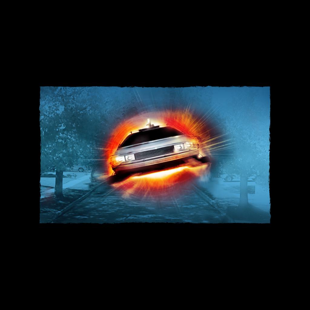 Back to the Future Delorean Cinematic Take Off Men's Sweatshirt-ALL + EVERY