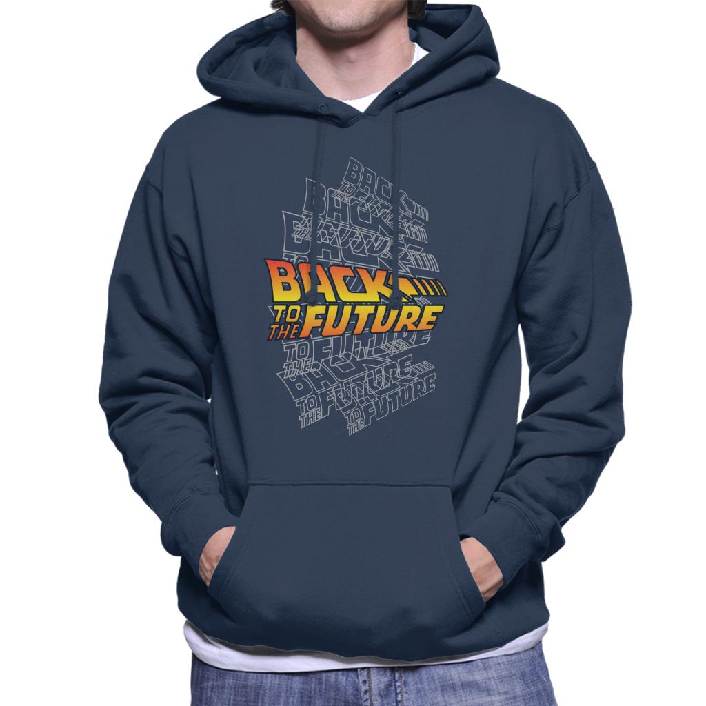 Back to the Future Classic Logo Montage Men's Hooded Sweatshirt-ALL + EVERY