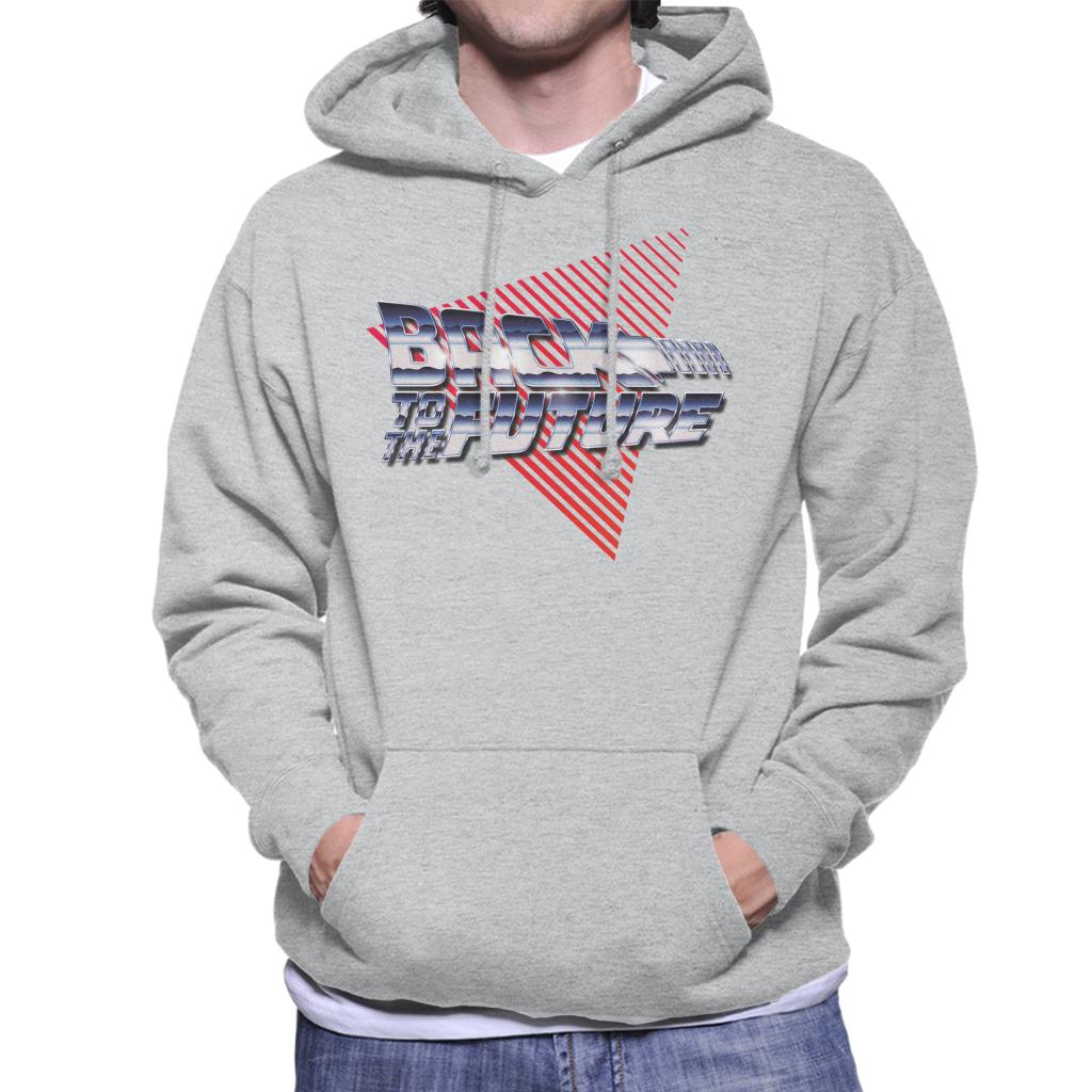 Back to the Future Red Strips Men's Hooded Sweatshirt-ALL + EVERY