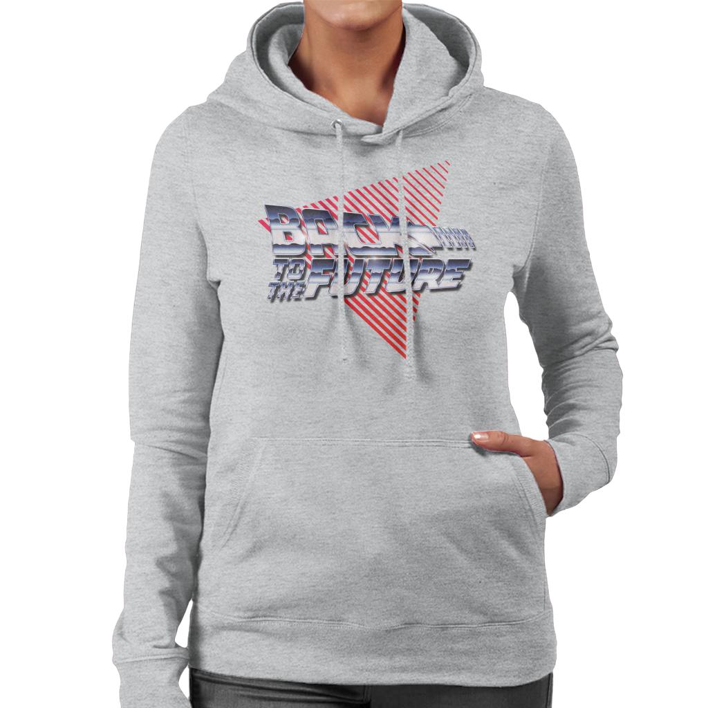 Back to the Future Red Strips Women's Hooded Sweatshirt-ALL + EVERY