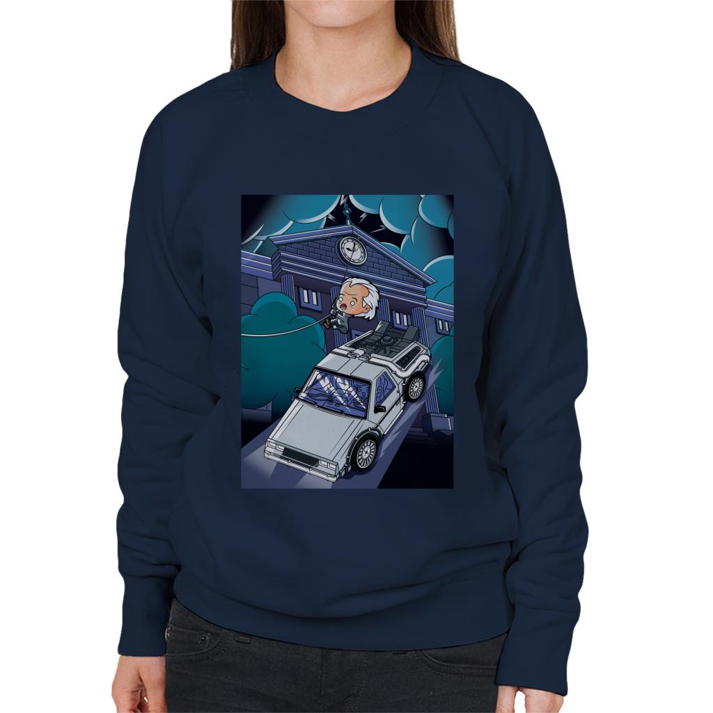 Back to the Future 1985 Doc Escape Kawaii Women's Sweatshirt-ALL + EVERY