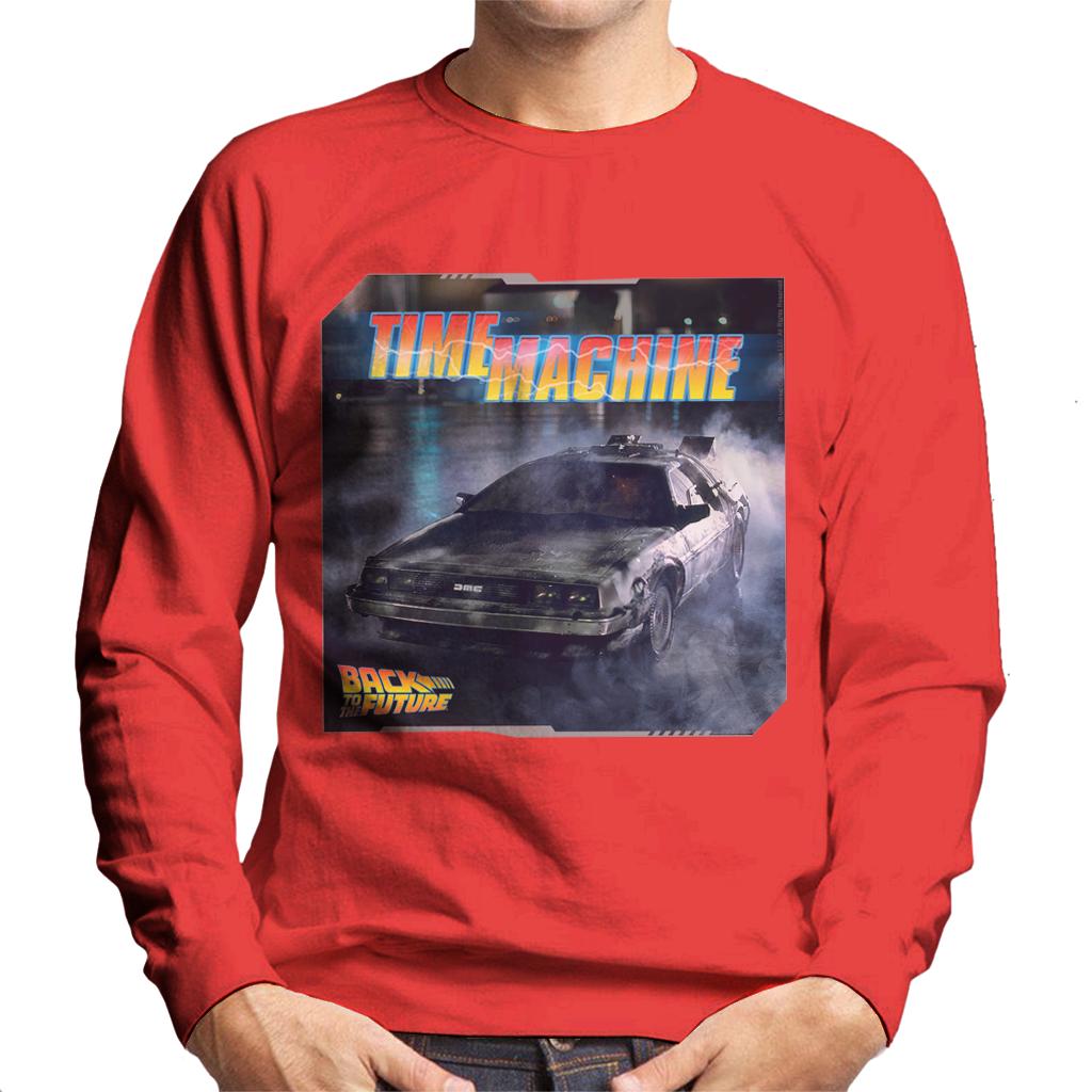 Back to the Future Time Machine Lightning Logo Men's Sweatshirt-ALL + EVERY