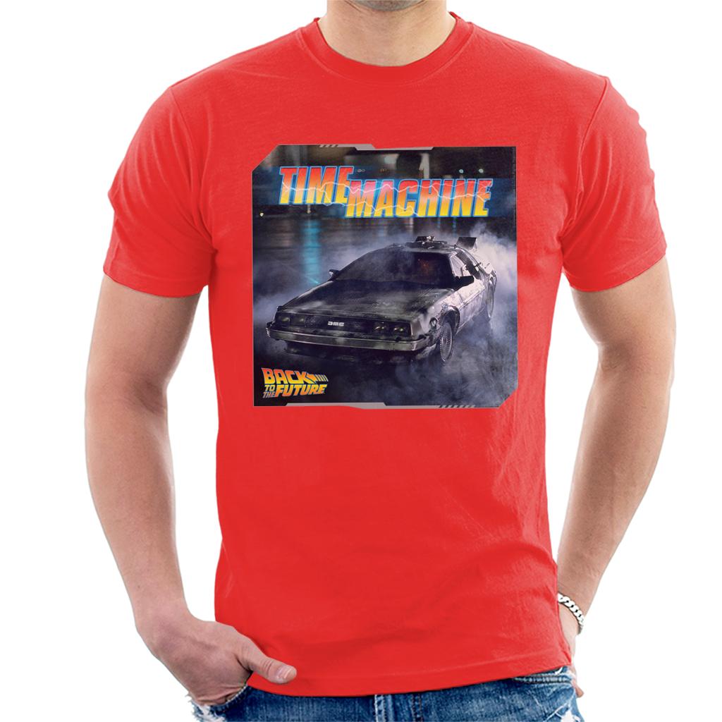 Back to the Future Time Machine Lightning Logo Men's T-Shirt-ALL + EVERY