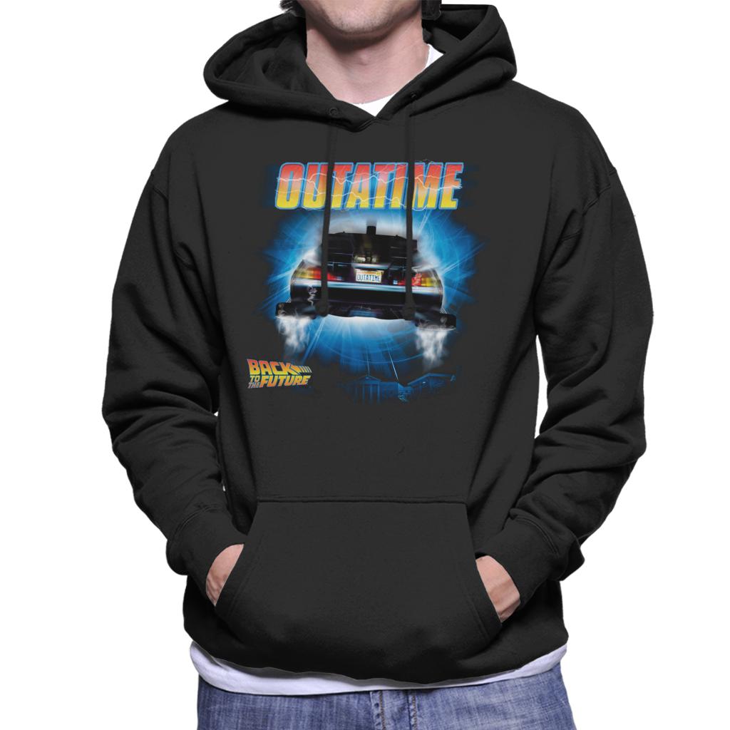 Back to the Future Outa Time Men's Hooded Sweatshirt-ALL + EVERY