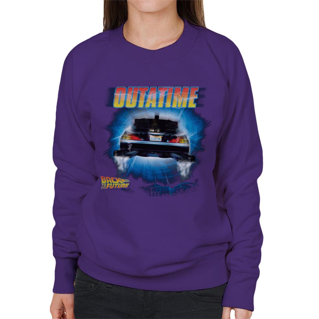 Back to the Future Outa Time Women's Sweatshirt-ALL + EVERY