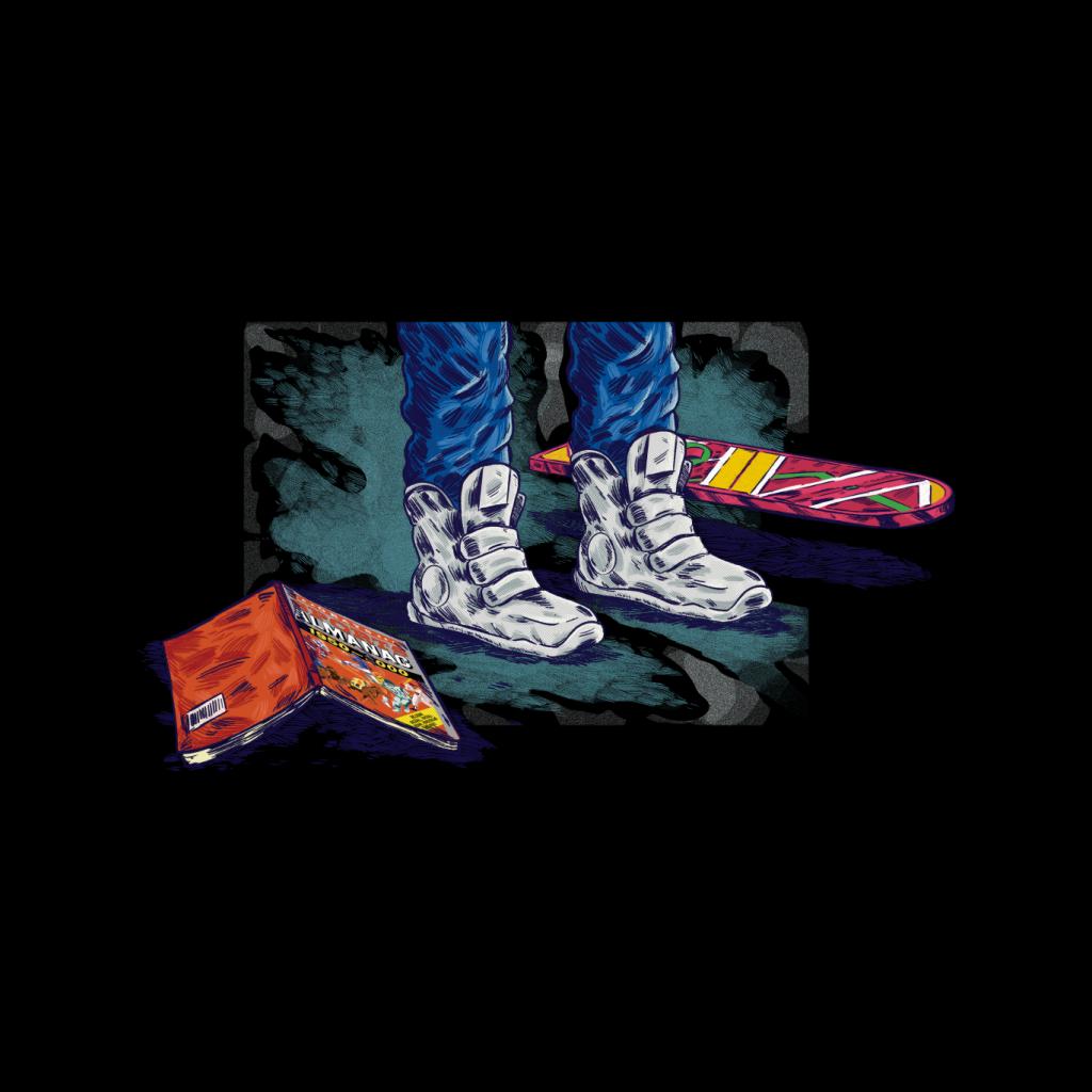 Back to the Future Marty Shoes Board And Comic Women's T-Shirt-ALL + EVERY