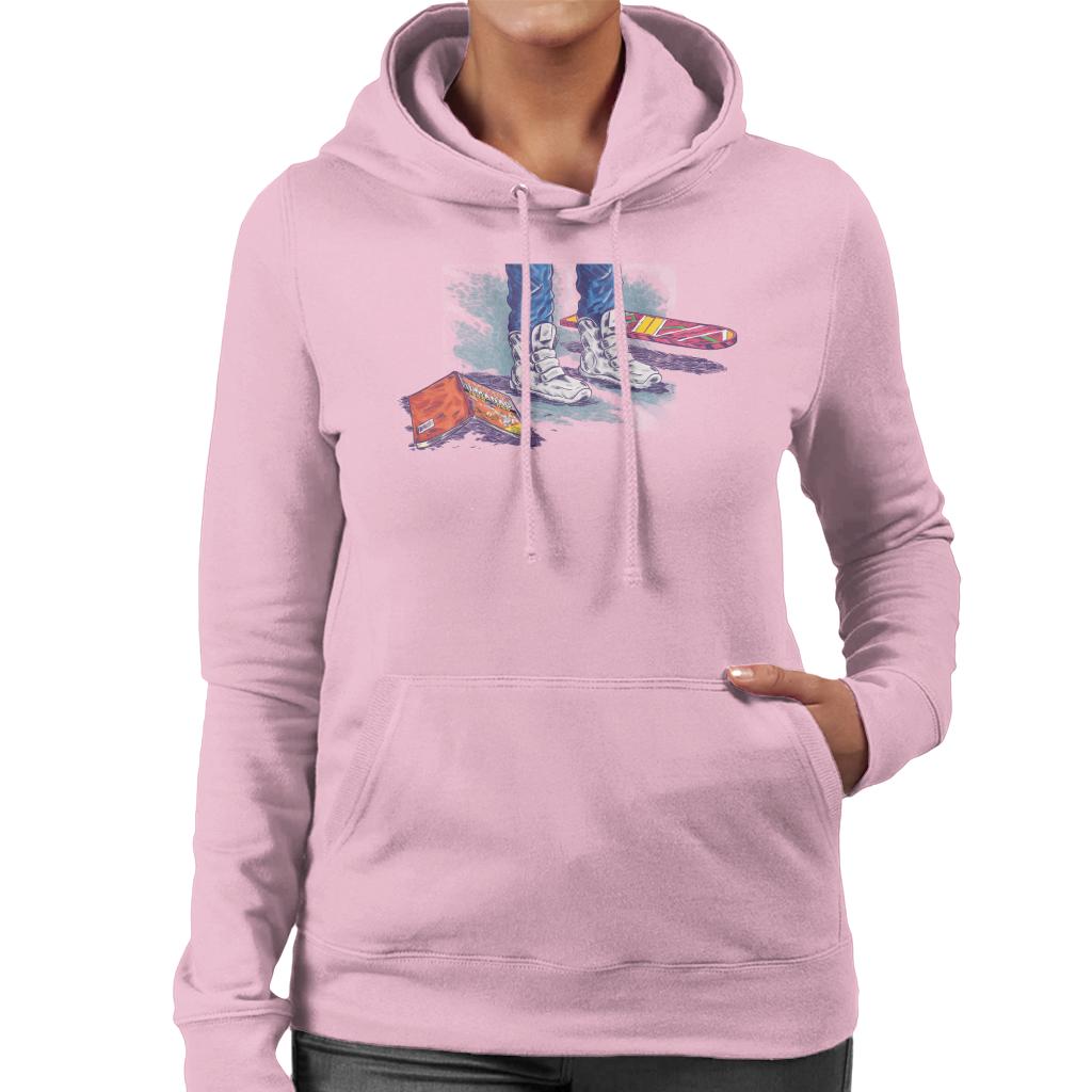 Back to the Future Marty Shoes Board And Comic Women's Hooded Sweatshirt-ALL + EVERY